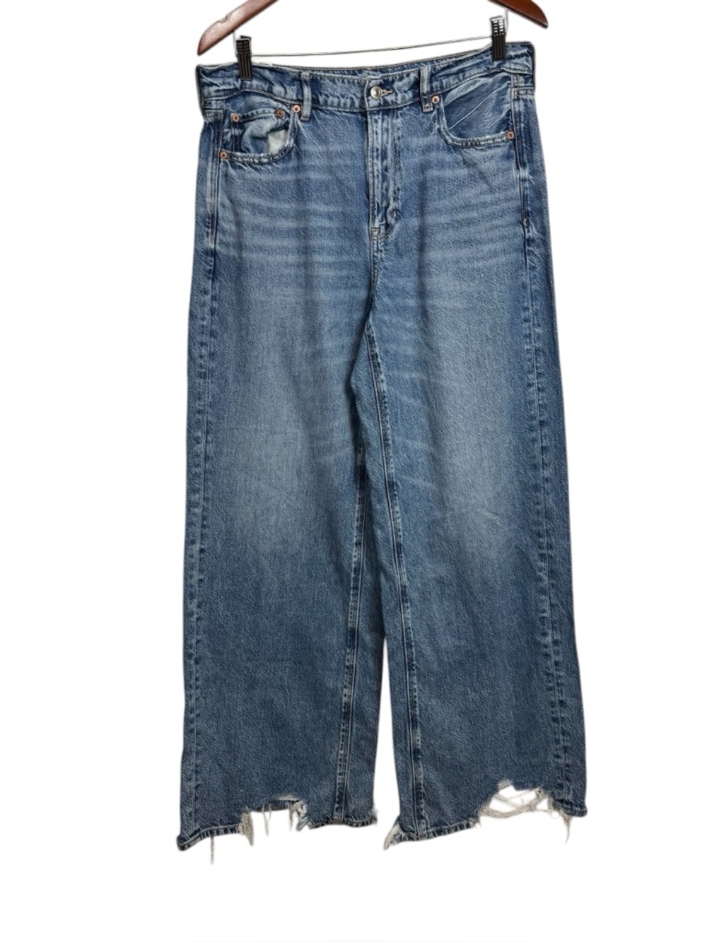 American Eagle High Rise Baggy Wide Leg Pants US 10